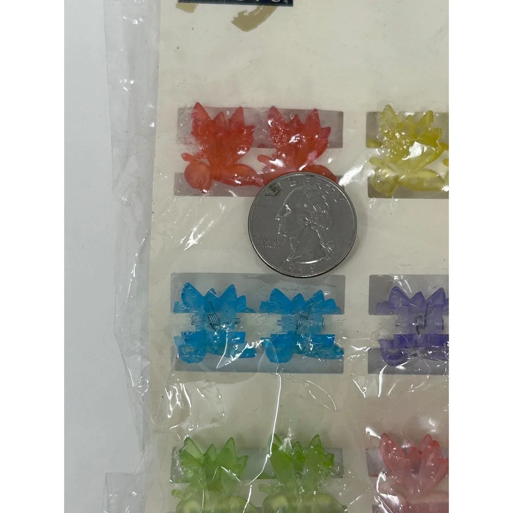 Vintage 90s Beauty‎ Magic Mini Butterfly Hair Claw Clips 2 Packs 24 Total NOS